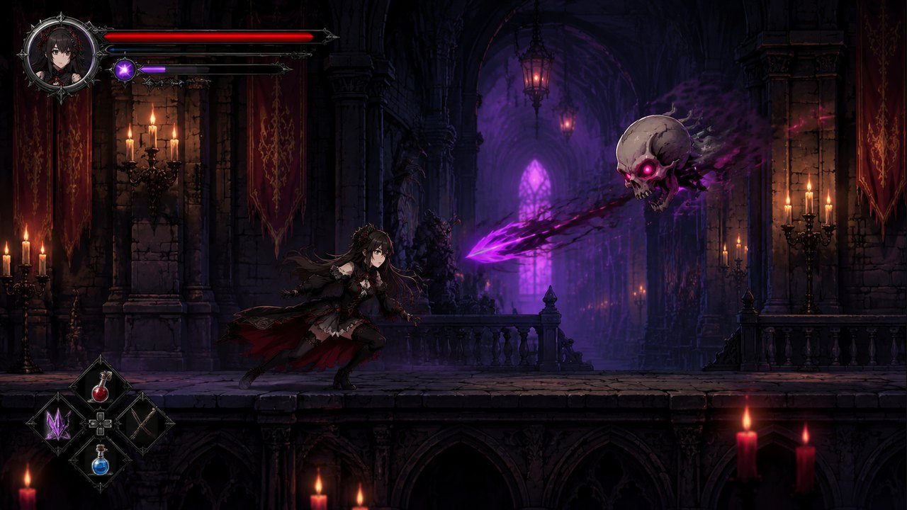 哥特少女勇闯恶魔城2 攻略要点 画面 1